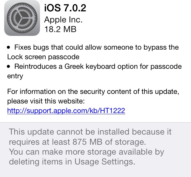 In many cases, when people have tried to download the new iOS 7 directly to their phone, they are lacking enough space to allow the new software. Often times, people have to delete apps or contacts to make room for the download. 
