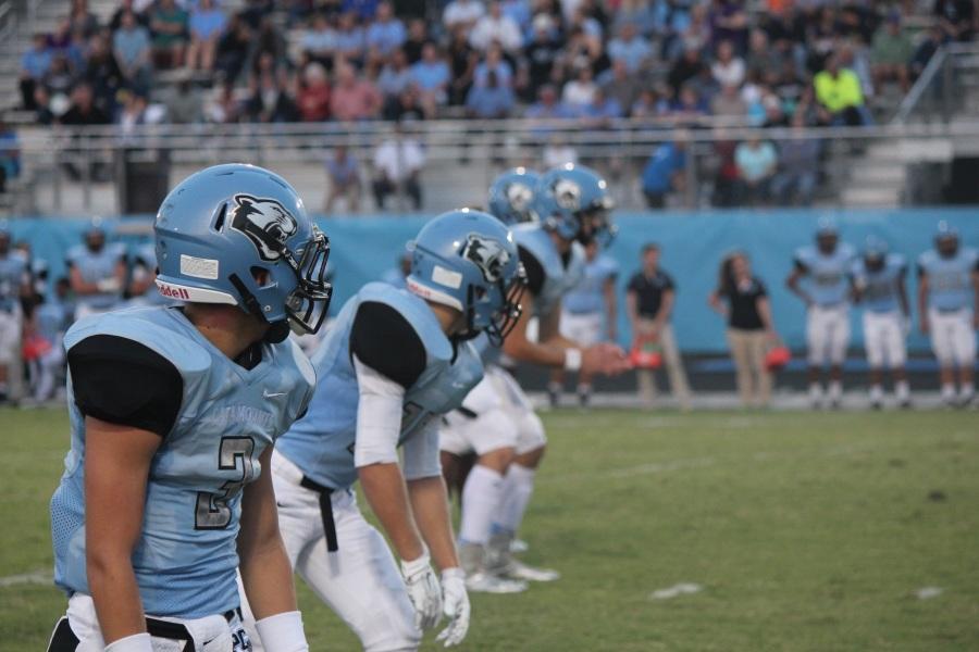 19 September 2014 - Panther Creek defeated Leesville 27-0. One of five games the Catamount defense didnt allow an offensive touchdown (Photo courtesy of Ben Pope, Sports Editor of The Mycenaen) 