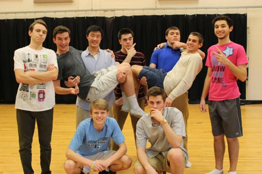 All nine Mr. Catamount contestants. Photo tweeted by @PC_Seniors.