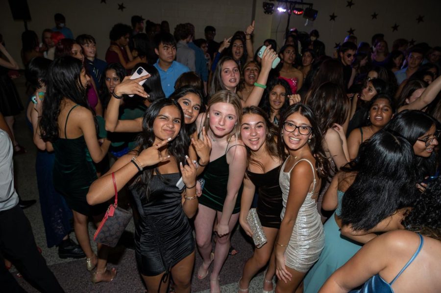 Group of Panther Creek students enjoying their time at Homecoming!